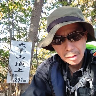 大平山の山頂は展望なし