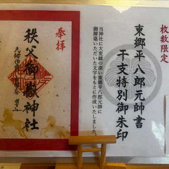 頂上の本殿へお参りでき、東郷神社との関係も知ることができたので、改めてこちらの御朱印を頂きました