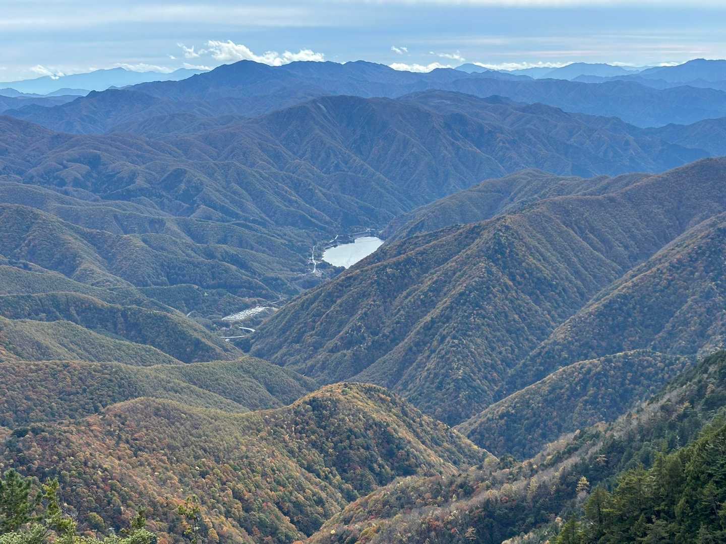 西沢渓谷入口バス停-ゲート-鶏冠山-木賊山 周回コースの写真