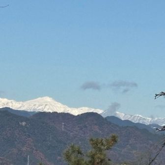 白山の雲が取れてよく見えるようになったね☺️