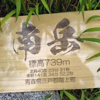 テンションだだ下がりのまま、南岳到着😞🙌
新しい山名板