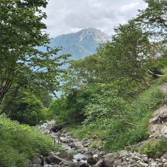 沢と甲斐駒ヶ岳