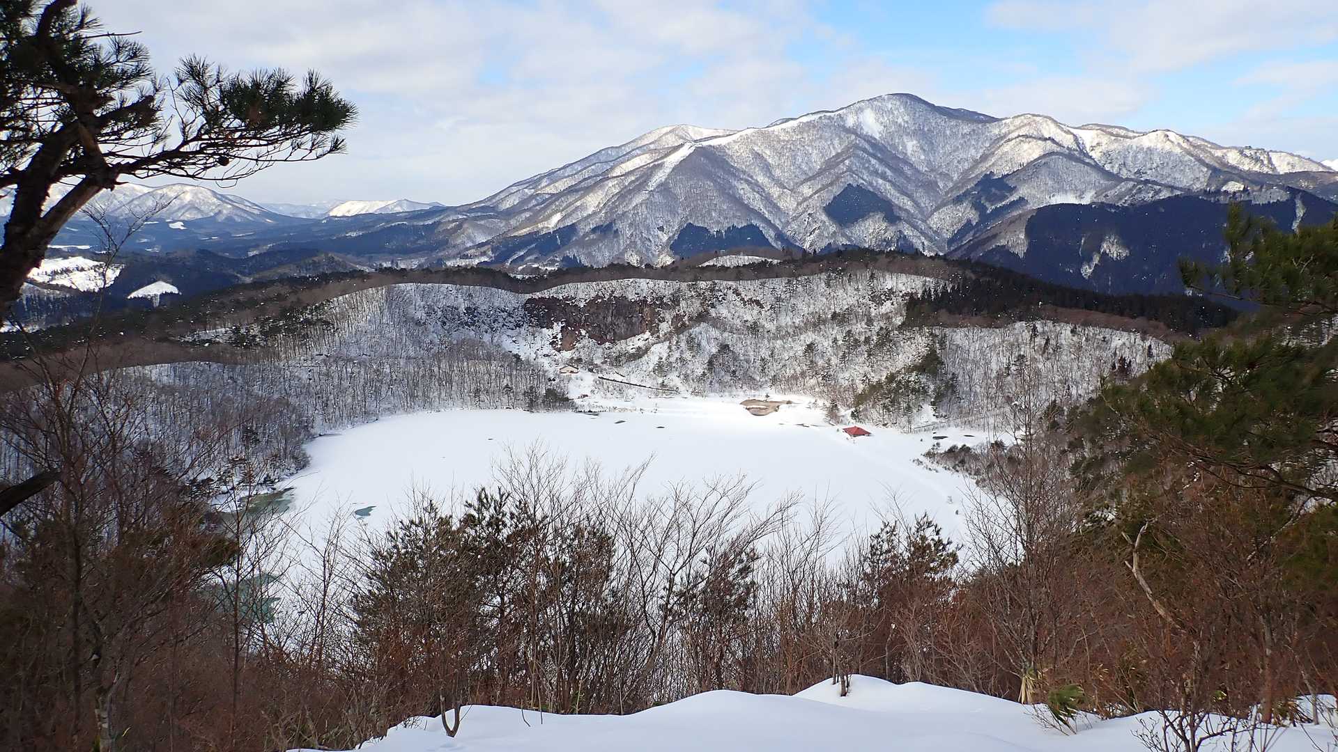潟沼全景が見渡せる・・・