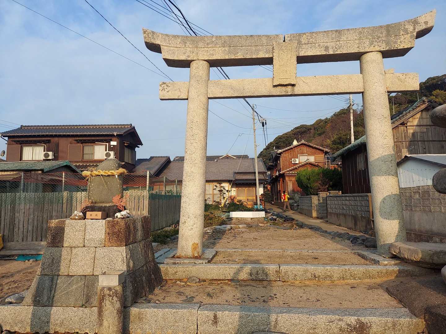 船着広場-姫島神社-鎮山 周回コースの写真