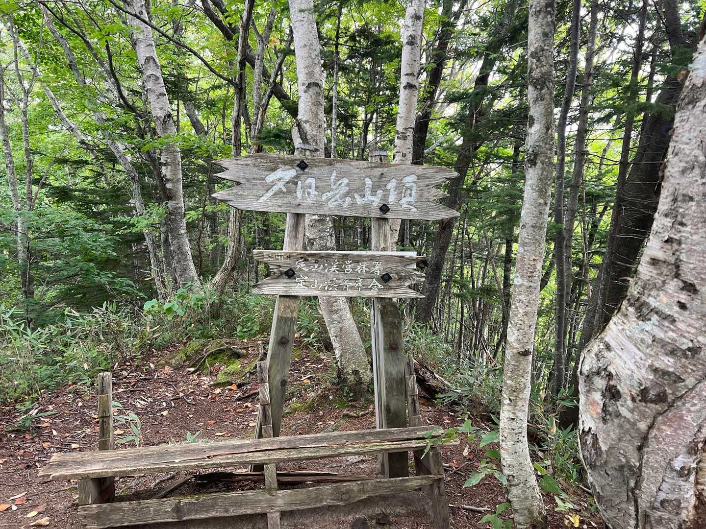 山頂ベンチ