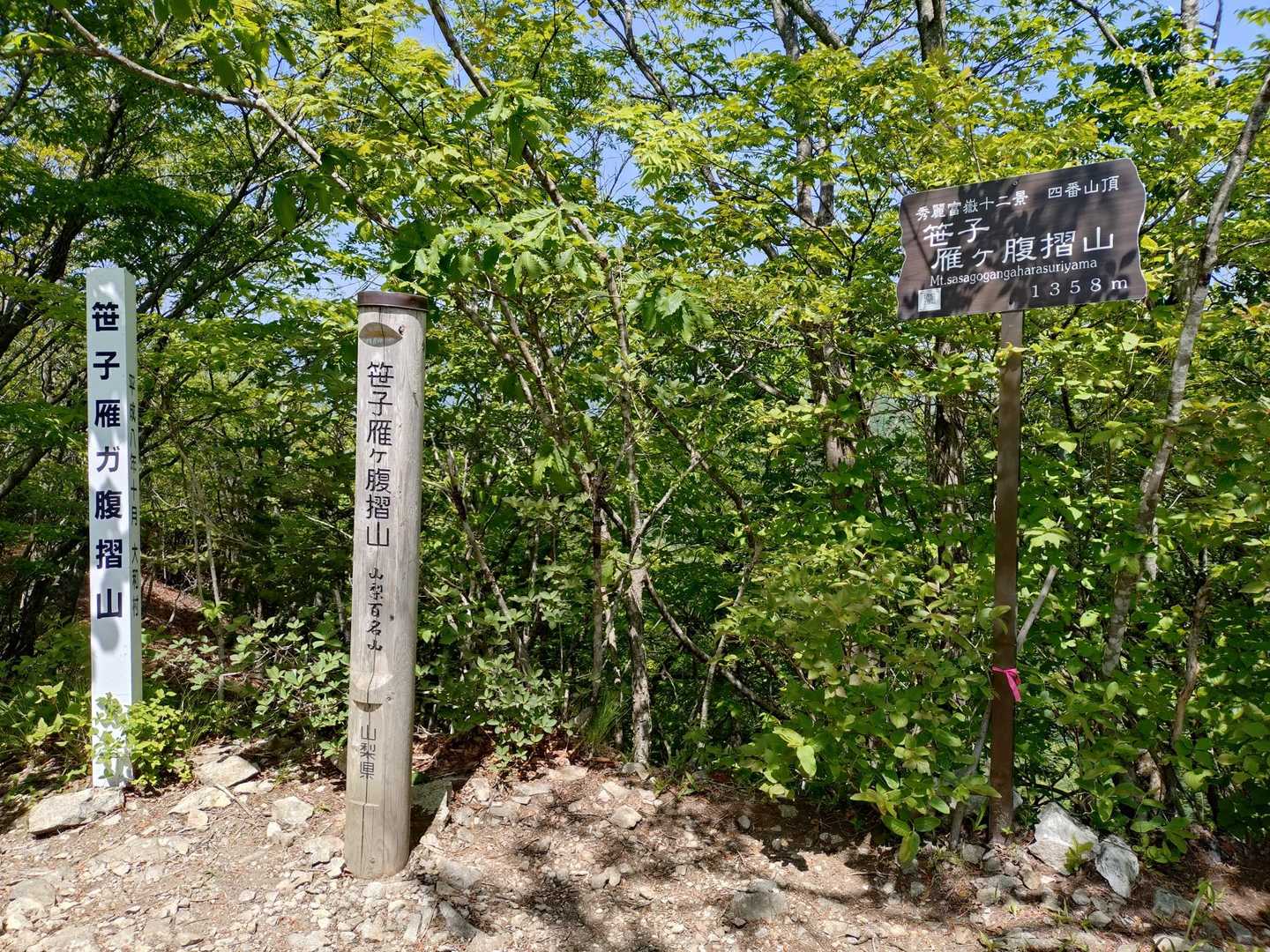 甲斐大和駅-景徳院入口バス停-大鹿峠-お坊山-米沢山-笹子 縦走コースの写真
