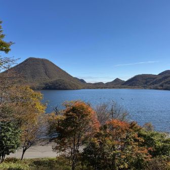 湖畔まで戻って来ましたー