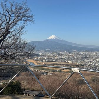 ここからは富士山と三島の街並みが素晴らしい