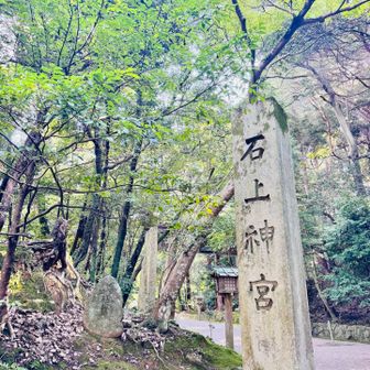 前回の山の辺の道　南コースゴールの石上神宮に到着