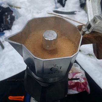 今日はクレマが作れるマキネッタCoficaで☕タイム😄