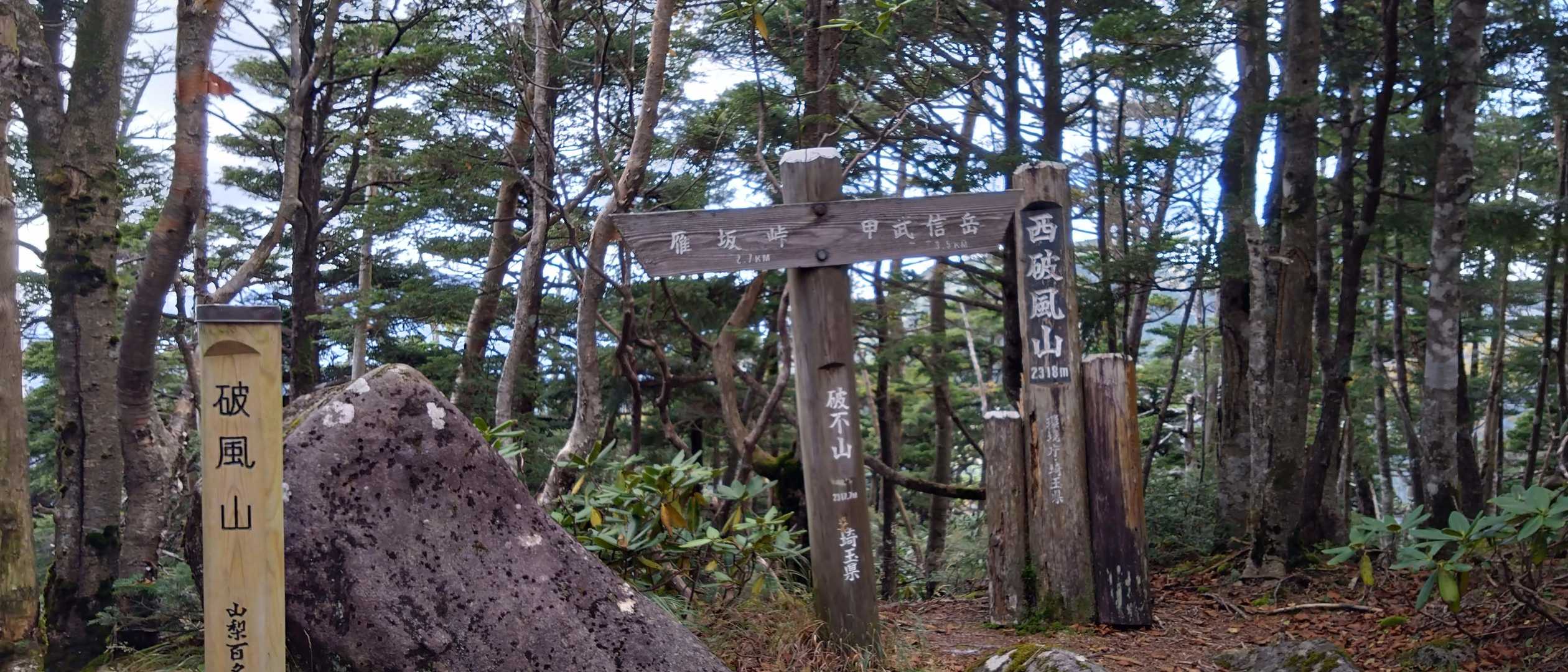 破風山到着
山梨百名山２座目ゲット
これで８４座
柴犬さんとの差は７座