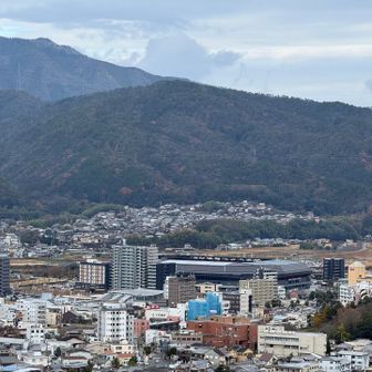 サンガスタジアムがバッチリ見えた