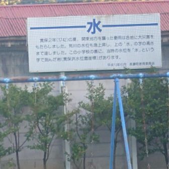 比較対象に樋口駅の屋根