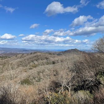 高鈴山から望む神峰山
その奥に太平洋

