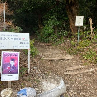 健脚コース登り口➡️                                           右側に愛宕神社⛩️   帰りにこちらにも🙏