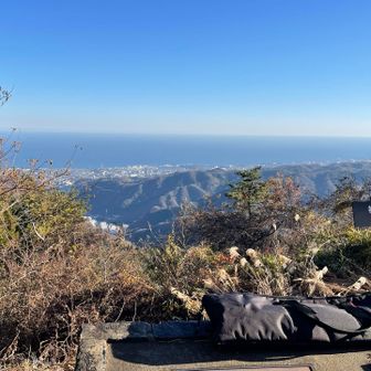 神峰山からの眺望
もう足が限界超えてる