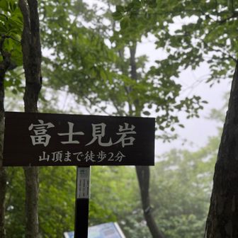 富士山の見える北限の山