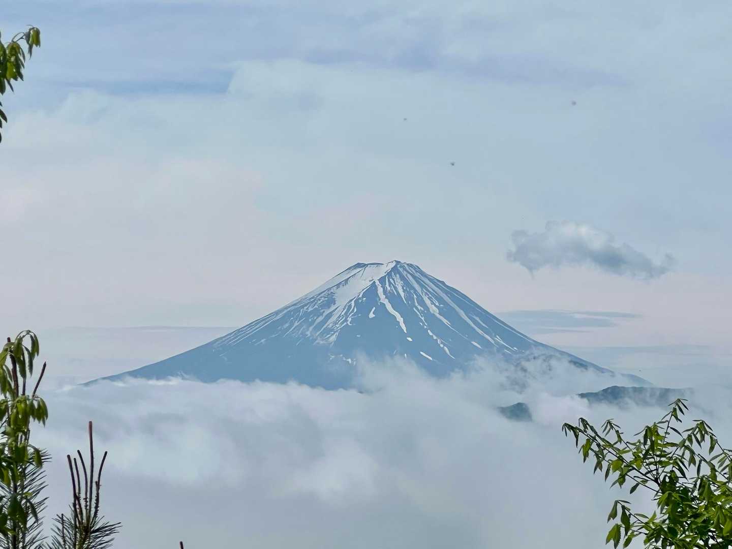 そんなこんなで騒いでいたら、富士山が😃✨
すごいねぇ〜
と、大騒ぎ😆