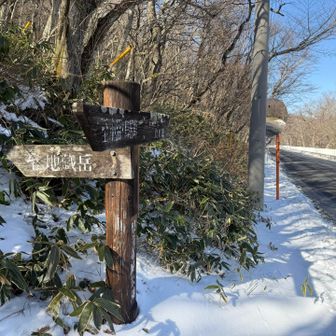 地蔵岳を大沼側から下山
坂が急でしたがいい雪山の下山トレーニングになりました