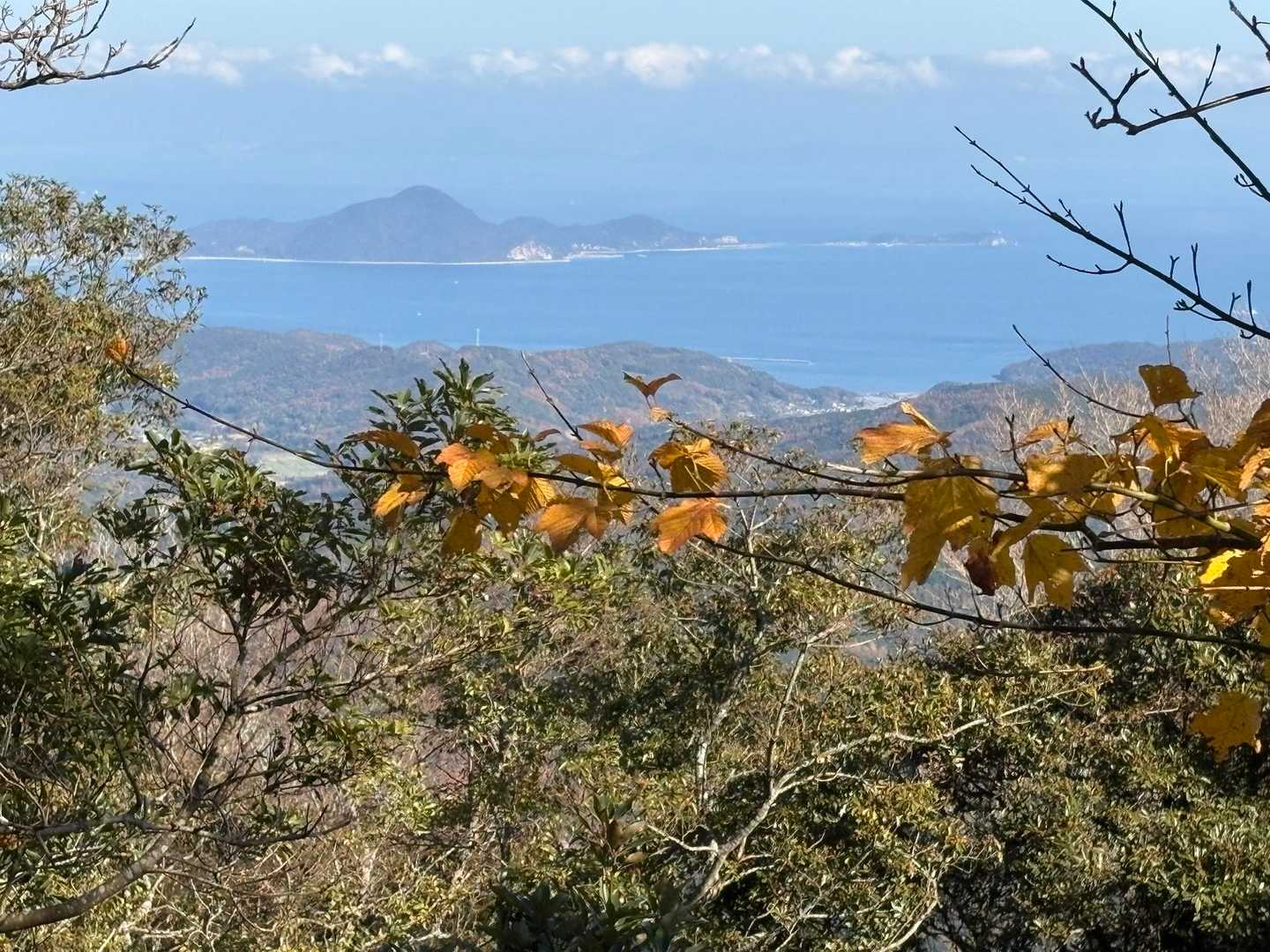 山頂から。