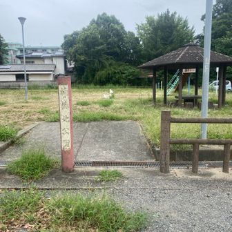 楠橋北公園。駐車場はこの右側。