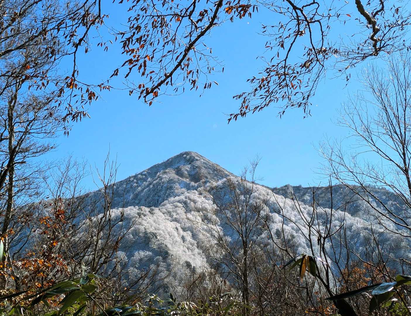 うっすらと白い鍬崎山✨
行ってみたいけど今日は冬装備無し…
また次回😅