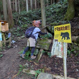 熊出没注意⚠️と書かれてますが、怪しい馬にも出没注意⚠️🐴