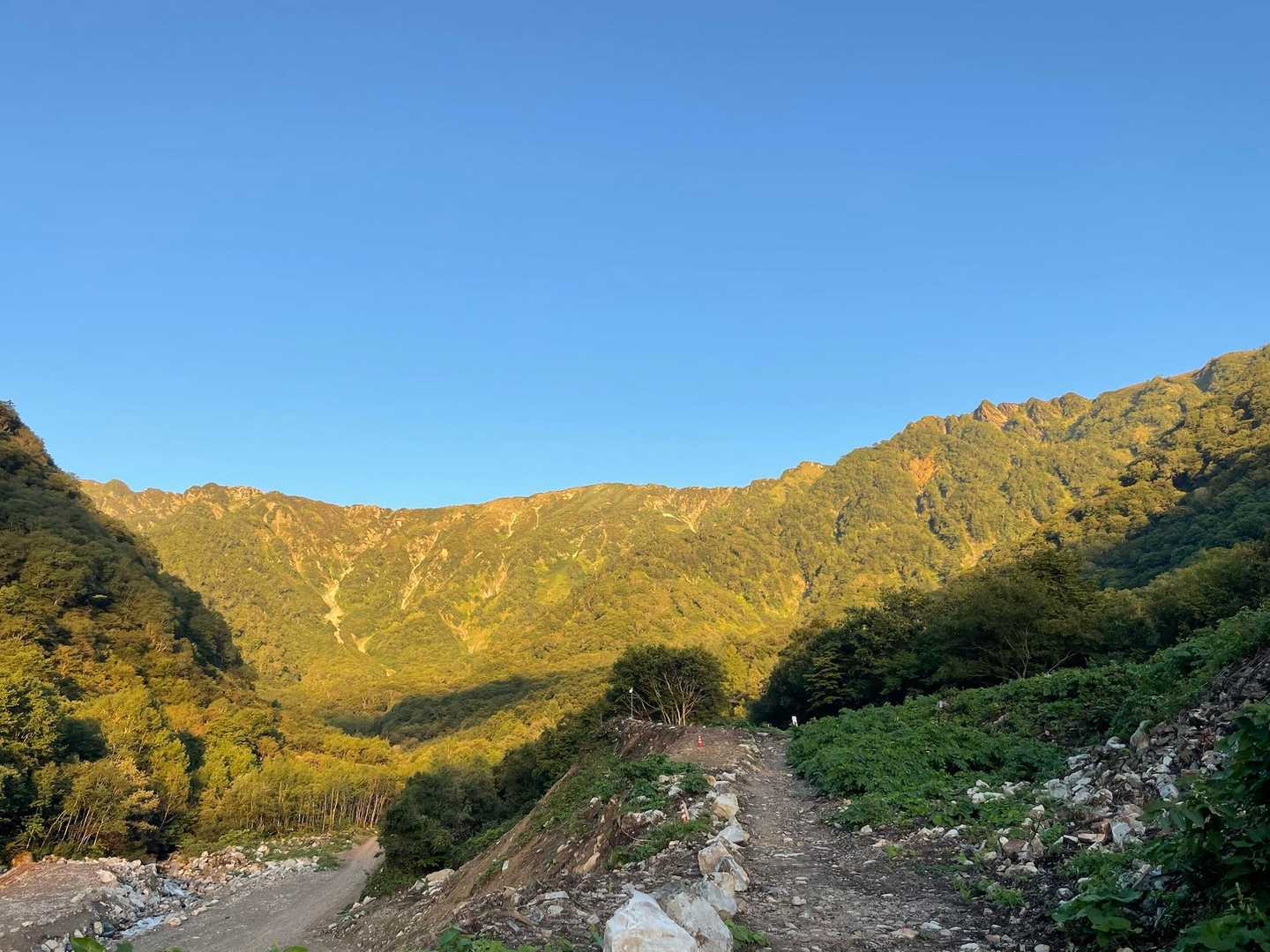扇沢バス停-針ノ木峠-蓮華岳-北葛岳-七倉岳 縦走コースの写真