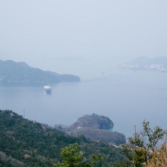 島からの景色に癒やされ