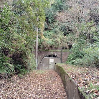 閉塞されてしまっている隧道