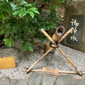 水琴窟の水音を聴く