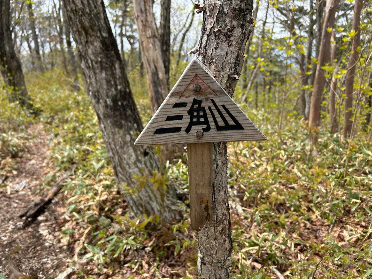 まずは三角山に寄って