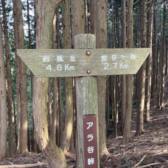 アラ谷峠を通過して