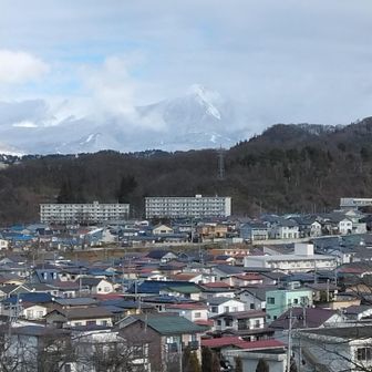 うっすら磐梯山！🤩