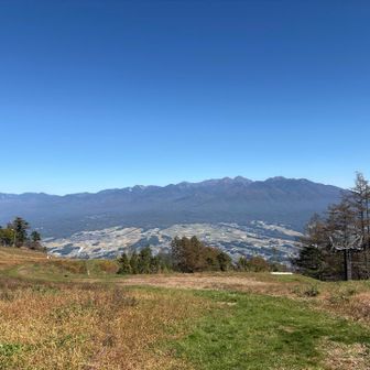 ゴンドラ乗り場付近から見納め八ヶ岳