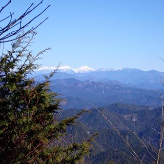 南アルプスが見えたー