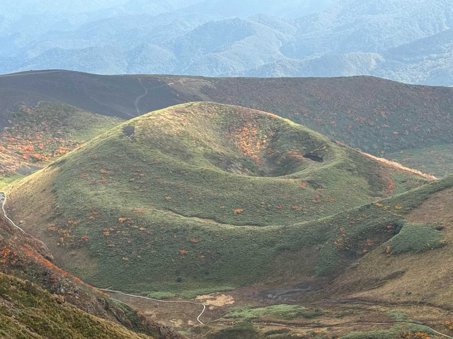 秋田駒ケ岳八合目登山口 往復コースの写真