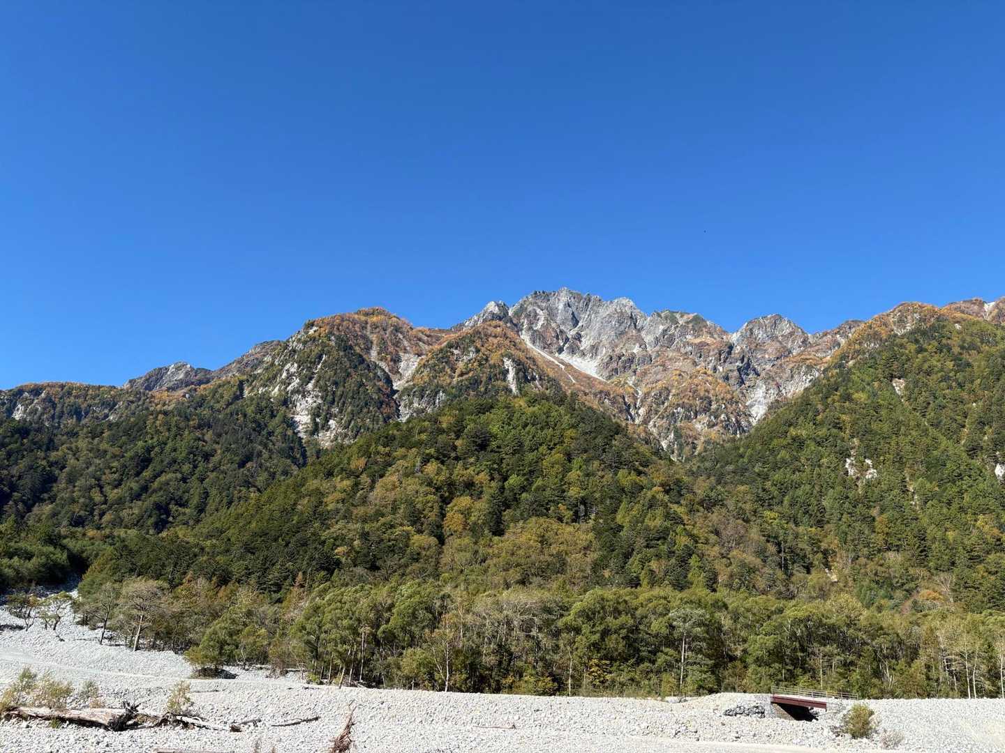 坊主岩小屋-赤沢岩小屋-槍見河原-小梨平-河童橋-上高地バ 縦走コースの写真
