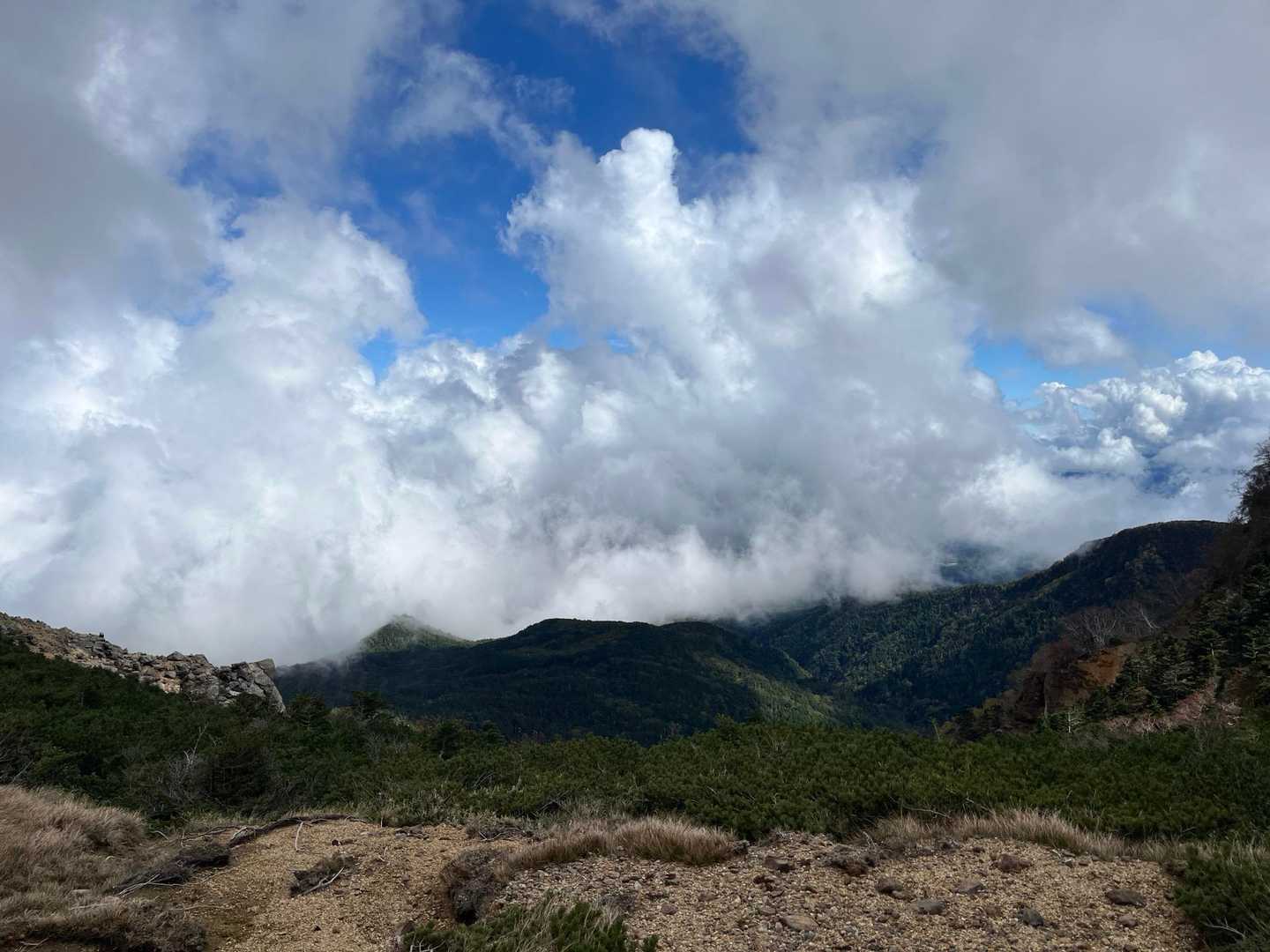 雲が目の前を通過して気持ちよかったです☺️