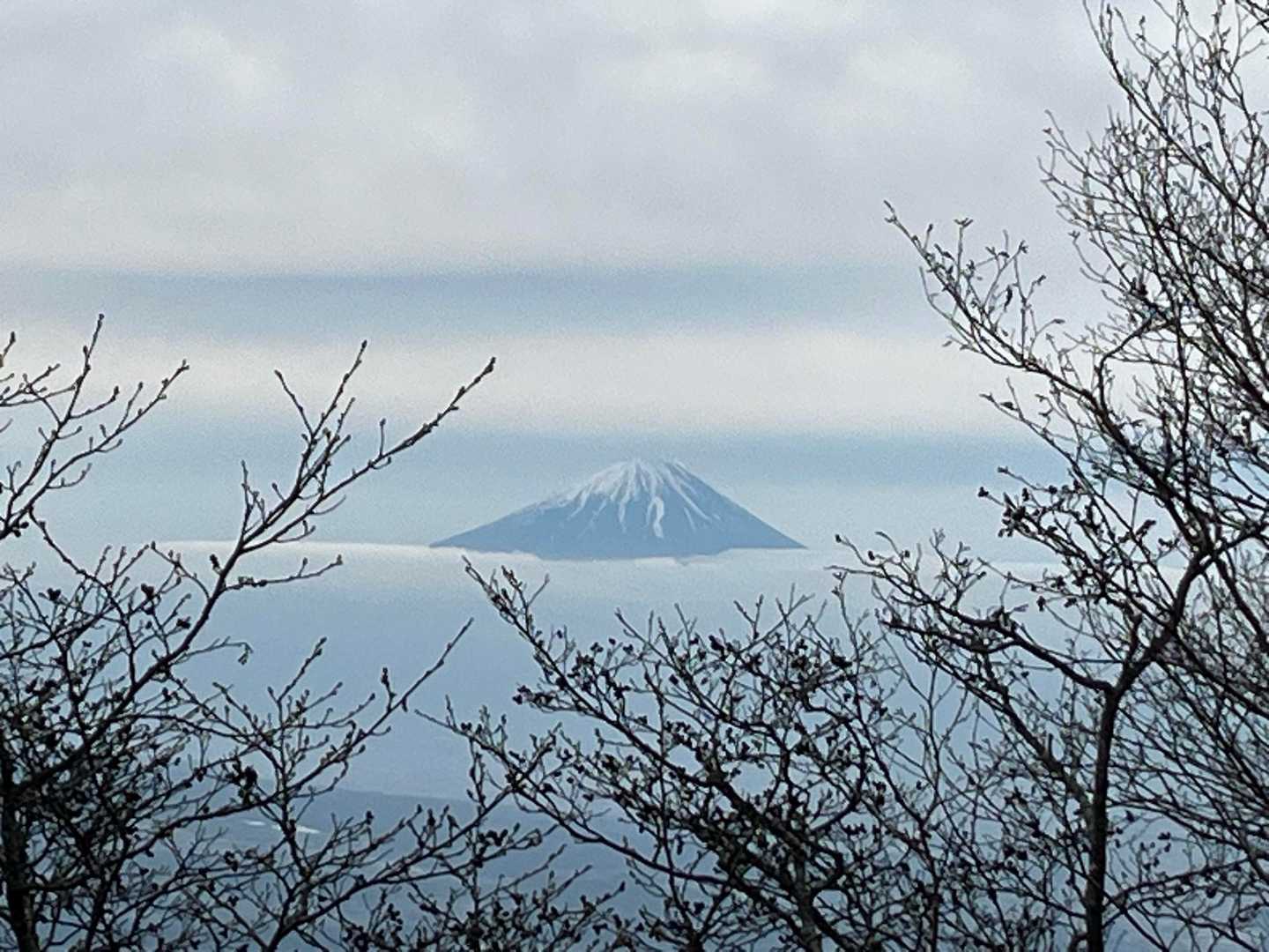最初の休憩ポイント「雲海」にて。
名前の通り、この日は雲海に浮かぶ富士山をのぞむことができました