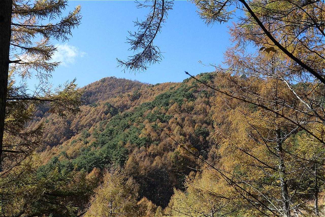 あっちの山が守屋山かな。まだまだ遠いね