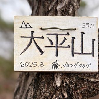播磨アルプス11座目の「大平山」✨感謝です。
