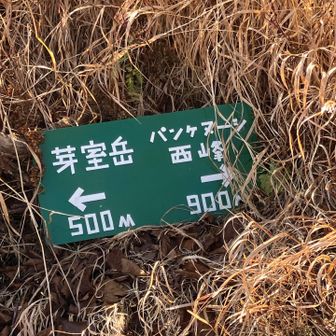 分岐に到着
2年前はボロボロだった標識が新しくなっていた🙂　国立公園になったから？
