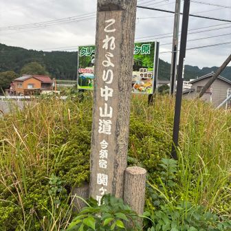 中山道の宿場町で🏠