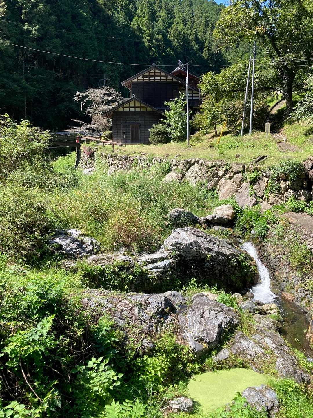 この先は公道歩きです🚶‍♀️
川の水がキレイ✨