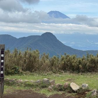 金時山と富士山