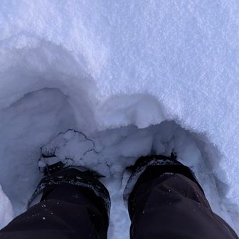 膝パウ30cm
なかなか前に進みません💦