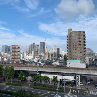 目の前を京急がバンバン走ります🚃