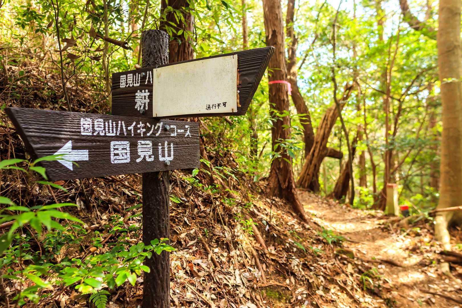 耕山寺への道は通行止めです。