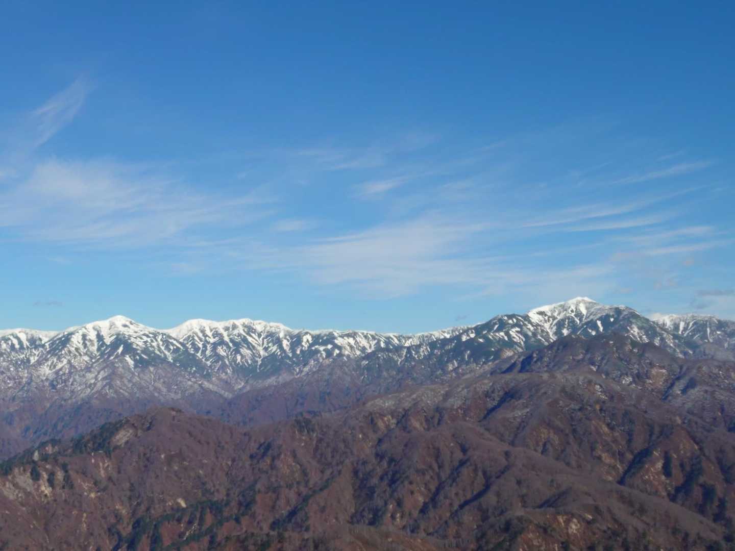 北股岳から大日岳。